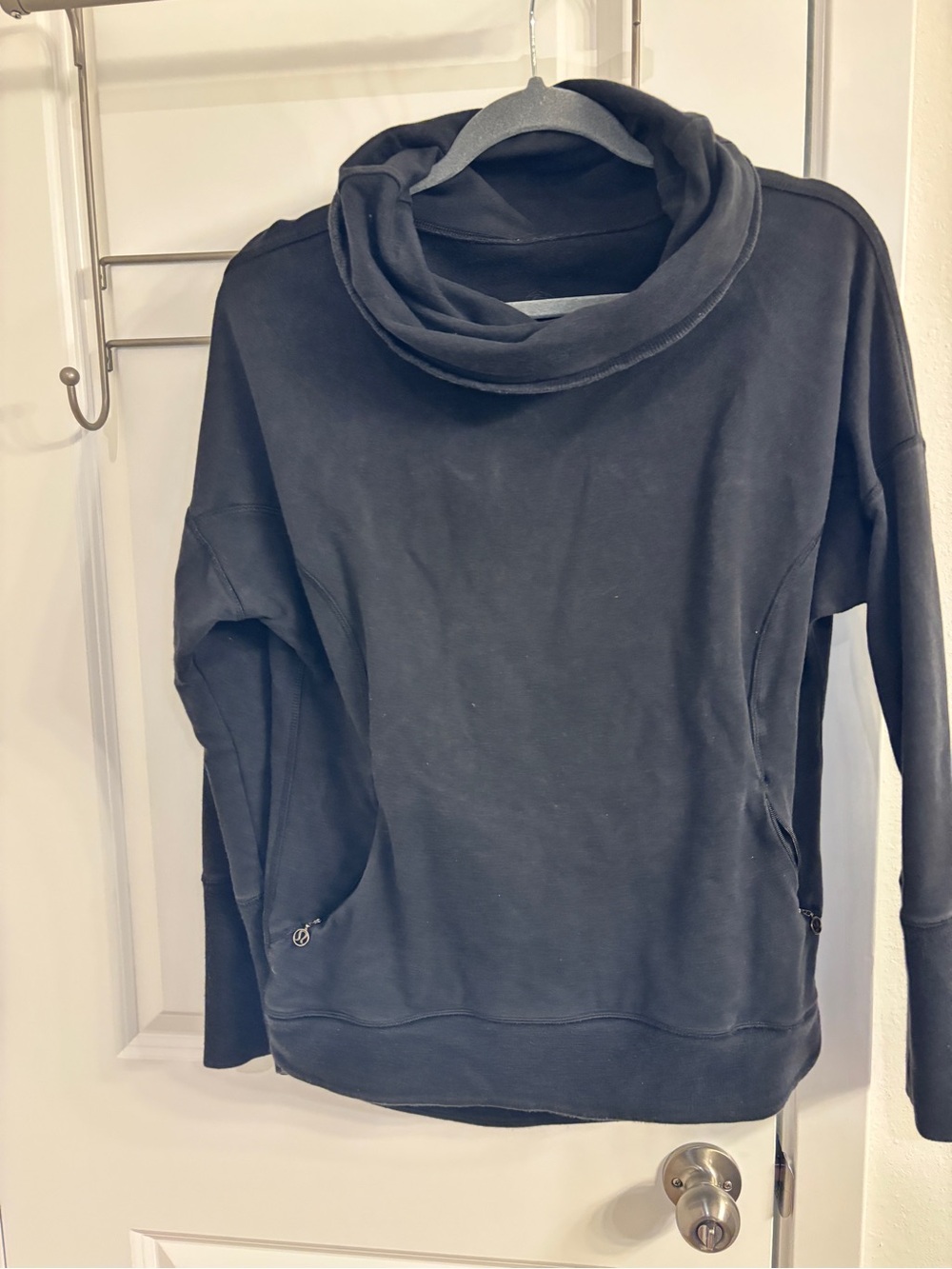 lululemon athletica Black Cowl Neck Pullover Sweater
